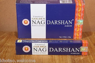 Test ENCENS NAG DARSHAN - GOLDEN NAG - en lot économique de 4/6/12 paquets de 15gr test