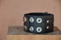 Bracelet cuir de force - Noir - Homme EPINGLE + de 200 Designs 3 tailles
