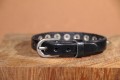 Bracelet en cuir PUNK ROCK avec SPIKES - NOIR