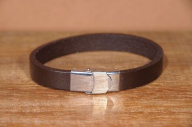 Bracelet en cuir et acier - DESIGN - HOMME & ADOS 